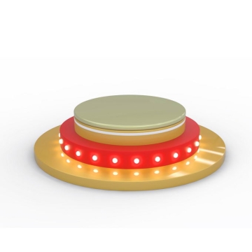 3D立体金色红色发光的圆形舞台展台6043613矢量图片免抠素材