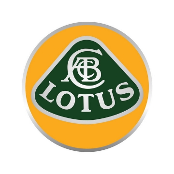 豪华跑车品牌扁平化风格Lotus路特斯莲花汽车标志大全及名字图片免抠素材