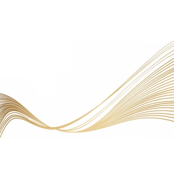 金色线条组成的波浪线曲线装饰图案1847290图片素材