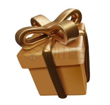 金色的礼物盒3D模型9952606矢量图片免抠素材