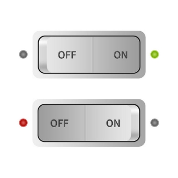 2种状态的按式开关按钮5233826免抠图片素材免费下载