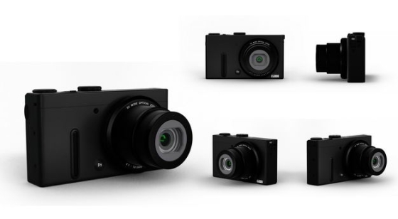 五个角度的3D立体黑色数码单反相机微单相机8858508png图片免抠素材