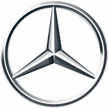 金属色梅赛德斯-奔驰汽车标志大全及名字图片免抠素材