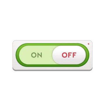 一款绿色描边的开关切换按钮游戏按钮网页按钮7218287免抠图片素材免费下载