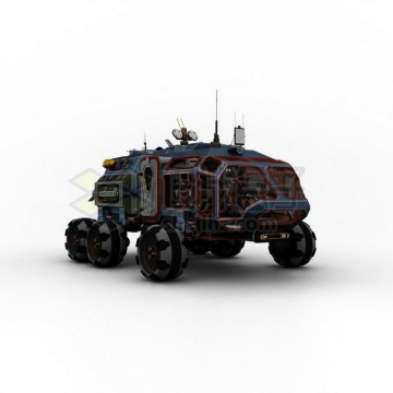 未来科幻风格的外星探索战车运输车3d模型9941425psd免抠图片素材