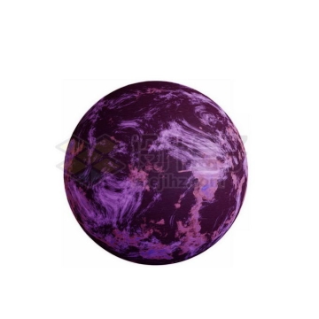 一颗紫色星球紫色地球3D模型7667229PSD免抠图片素材