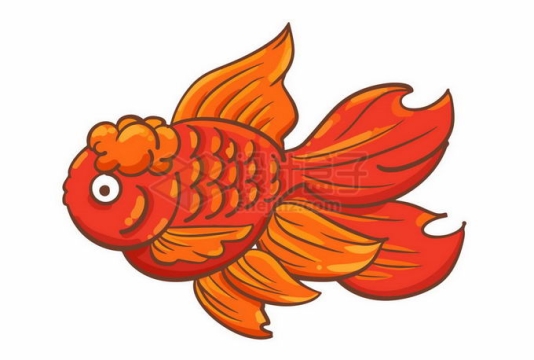 红色的卡通小金鱼1054490矢量图片免抠素材