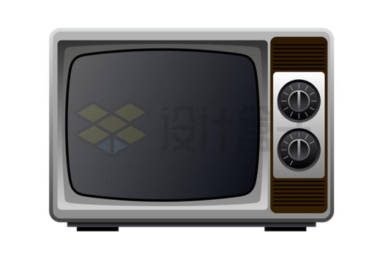 一台复古电视机4127612矢量图片免抠素材