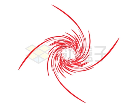 扭曲的螺旋形红色光点斑点抽象图案6301144矢量图片免抠素材