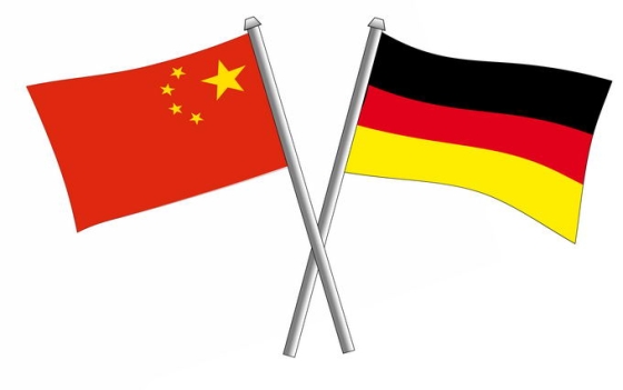 交叉的中国五星红旗和德国国旗中德关系6171995png免抠图片素材