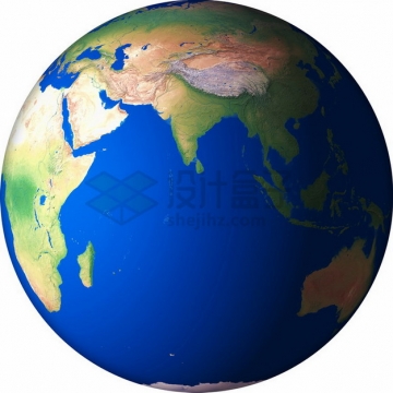 高清地球定位在印度洋png免抠图片素材