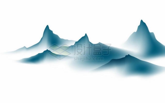 中国风山水画水墨画崇山峻岭风景图2327755矢量图片免抠素材
