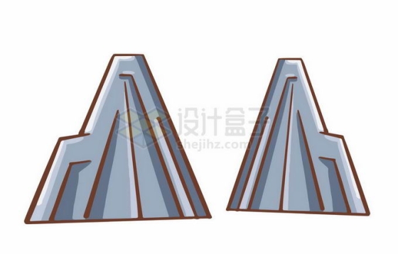 中国风卡通大山图案2369975矢量图片免抠素材