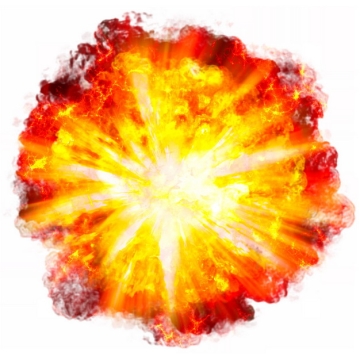 爆炸产生的火球效果451413PSD图片免抠素材