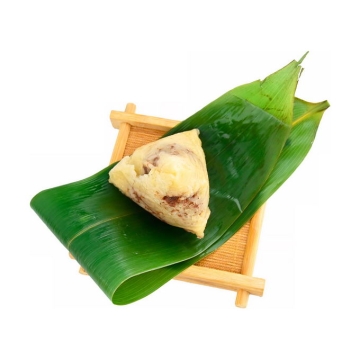 粽叶上打开的红豆粽子传统端午节美味美食3446501png免抠图片素材