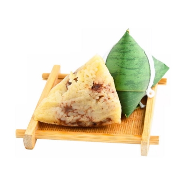 竹盘中的红豆沙粽子传统端午节美味美食9286065png免抠图片素材