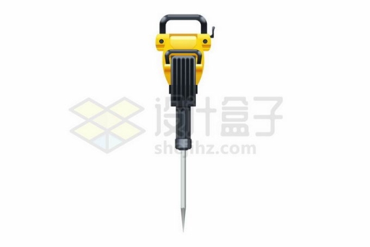 黄黑色电动冲击钻电锤装修电工工具5720538矢量图片免抠素材