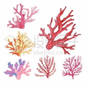 各种红珊瑚海底世界3335067矢量图片免抠素材