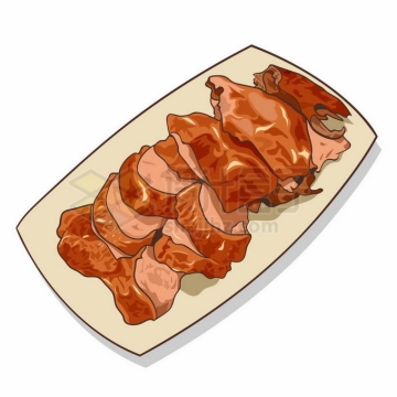 切片的北京烤鸭美味美食2495641矢量图片免抠素材