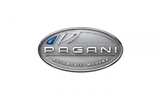 豪华跑车品牌银色Pagani帕加尼汽车标志大全及名字图片免抠素材