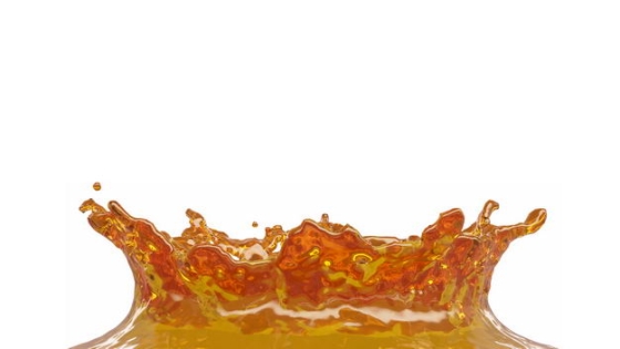 橙色果汁飞溅的橙色水花效果595309png图片免抠素材