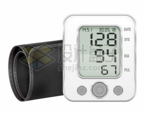 一款简洁风格的电子血压计医疗器械4554242矢量图片免抠素材免费下载