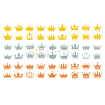 54款皇冠王冠图案5862441矢量图片免抠素材