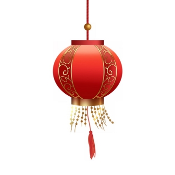 圆形中国风大红灯笼装饰920439PSD图片免抠素材