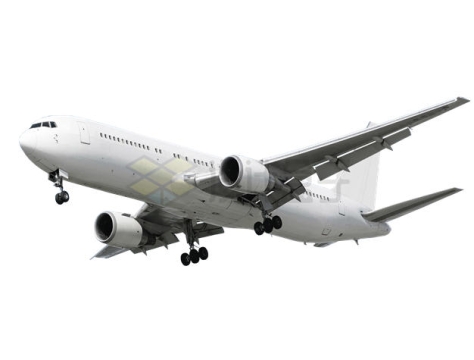 一架双引擎白色客机4248239PSD免抠图片素材