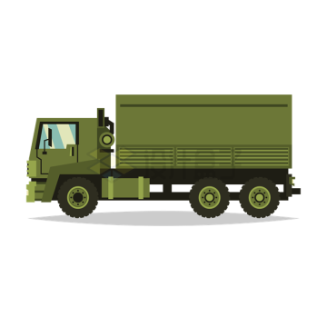 一辆军绿色的军用卡车6514847矢量图片免抠素材下载