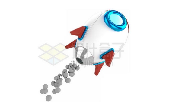 可爱的卡通小火箭3D模型1767631图片免抠素材