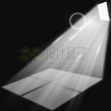 白光月光透过窗户留下的影子窗影效果6215598免抠图片素材