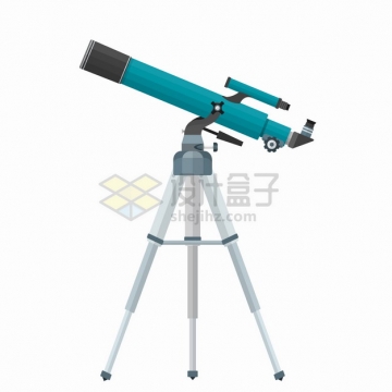 蓝色的折射天文望远镜4929847png图片素材