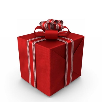 3D立体包装精美的红色礼物盒222743免抠图片素材
