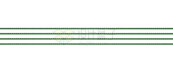 4根尼龙绳绿色绳子4337519免抠图片素材