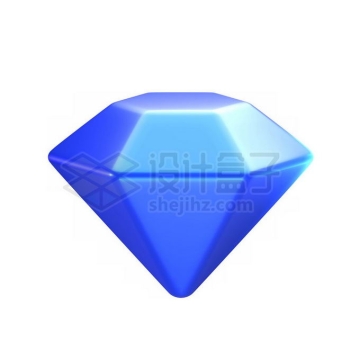 蓝色的钻石宝石3D模型1068926PSD免抠图片素材