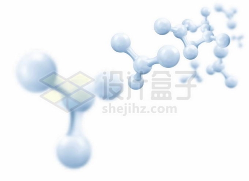各种淡蓝色分子模型结构9673724矢量图片免抠素材免费下载
