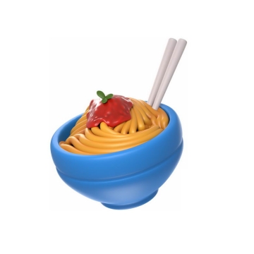 一碗面条拌面3D模型美味美食7163090PSD免抠图片素材