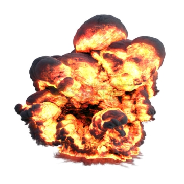 爆炸一瞬间产生的火焰效果7827735PSD免抠图片素材