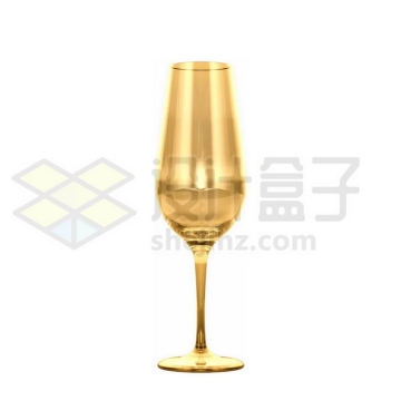 一个金色的高脚杯酒杯3D模型6464622图片免抠素材
