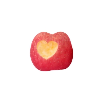 一颗红苹果上的心形咬痕8312827png图片免抠素材