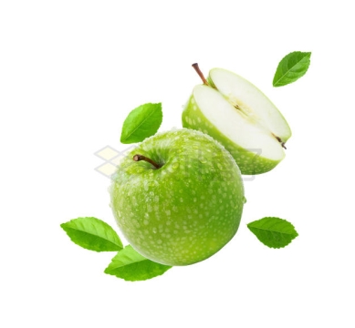 切开的青苹果美味水果广告效果1271769PSD免抠图片素材
