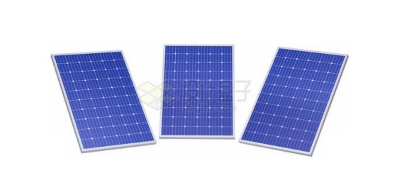 三块太阳能电池板1551734图片免抠素材