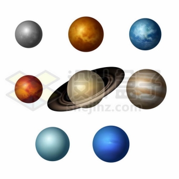 太阳系八大行星各大星球4442177矢量图片免抠素材