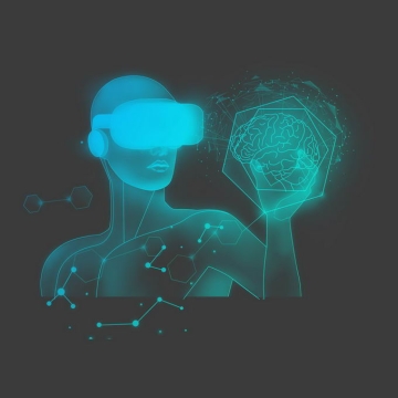 戴VR眼镜的年轻人人工智能技术元宇宙1766425免抠图片素材