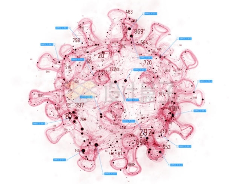 抽象风格冠状病毒基因组1027552矢量图片免抠素材