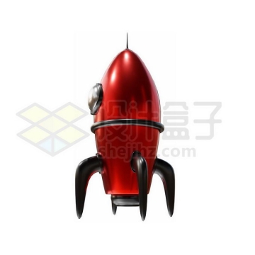一款红色的卡通火箭3D模型5328381图片免抠素材