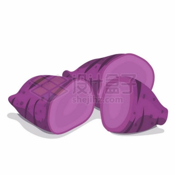 切开的紫薯番薯美味美食2357725矢量图片免抠素材