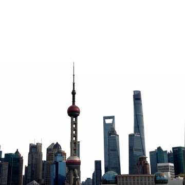东方明珠塔上海陆家嘴建筑群高楼大厦城市建筑9973010png图片免抠素材
