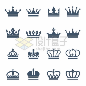16款皇冠王冠图案8334572矢量图片免抠素材